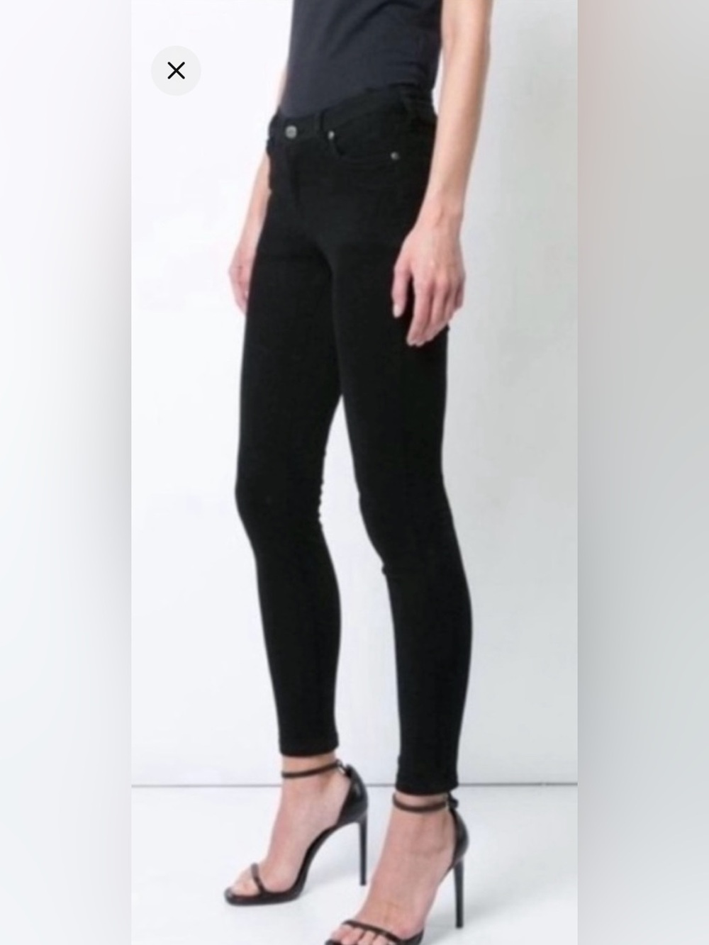 Anine Bing Black High-Rise Denim Jeans 24